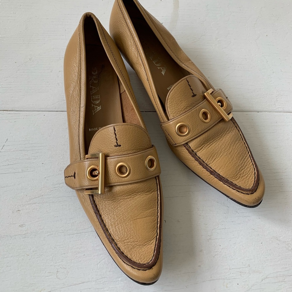 Prada Vero Cuoio Mules Loafers